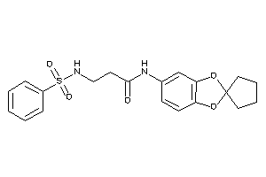 3-(benzenesulfonamido)-N-spiro[1,3-benzodioxole-2,1'-cyclopentane]-5-yl-propionamide