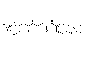 3-(1-adamantylcarbamoylamino)-N-spiro[1,3-benzodioxole-2,1'-cyclopentane]-5-yl-propionamide