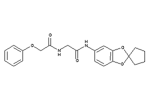 2-[(2-phenoxyacetyl)amino]-N-spiro[1,3-benzodioxole-2,1'-cyclopentane]-5-yl-acetamide