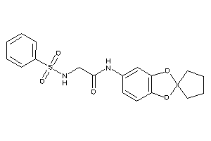 2-(benzenesulfonamido)-N-spiro[1,3-benzodioxole-2,1'-cyclopentane]-5-yl-acetamide