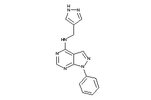 (1-phenylpyrazolo[3,4-d]pyrimidin-4-yl)-(1H-pyrazol-4-ylmethyl)amine