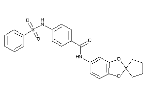 4-(benzenesulfonamido)-N-spiro[1,3-benzodioxole-2,1'-cyclopentane]-5-yl-benzamide