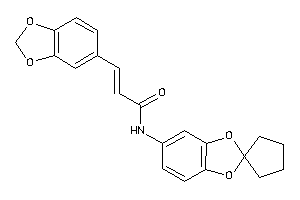 3-(1,3-benzodioxol-5-yl)-N-spiro[1,3-benzodioxole-2,1'-cyclopentane]-5-yl-acrylamide