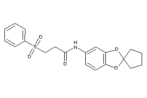 3-besyl-N-spiro[1,3-benzodioxole-2,1'-cyclopentane]-5-yl-propionamide