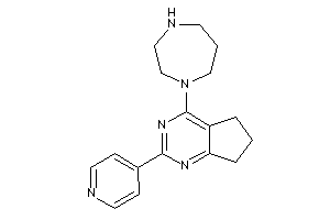 4-(1,4-diazepan-1-yl)-2-(4-pyridyl)-6,7-dihydro-5H-cyclopenta[d]pyrimidine