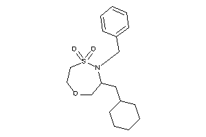 5-benzyl-6-(cyclohexylmethyl)-1,4,5-oxathiazepane 4,4-dioxide