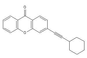 Image of 3-(2-cyclohexylethynyl)xanthone