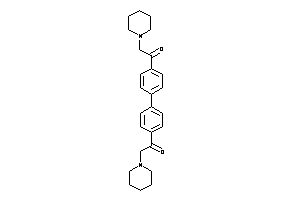 2-piperidino-1-[4-[4-(2-piperidinoacetyl)phenyl]phenyl]ethanone