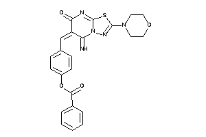 Benzoic Acid [4-[(5-imino-7-keto-2-morpholino-[1,3,4]thiadiazolo[3,2-a]pyrimidin-6-ylidene)methyl]phenyl] Ester