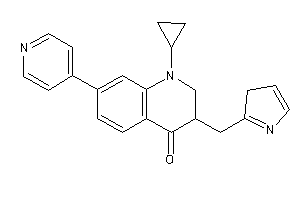 1-cyclopropyl-7-(4-pyridyl)-3-(3H-pyrrol-2-ylmethyl)-2,3-dihydroquinolin-4-one