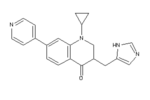 1-cyclopropyl-3-(1H-imidazol-5-ylmethyl)-7-(4-pyridyl)-2,3-dihydroquinolin-4-one