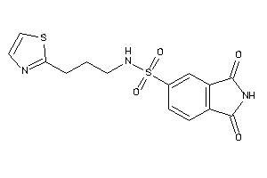 1,3-diketo-N-(3-thiazol-2-ylpropyl)isoindoline-5-sulfonamide