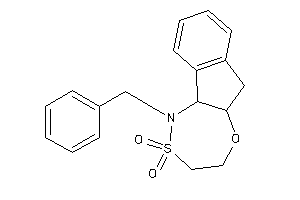 1-benzyl-4,5a,6,10b-tetrahydro-3H-indeno[1,2-f][1,4,5]oxathiazepine 2,2-dioxide