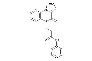 3-(4-ketopyrrolo[1,2-a]quinoxalin-5-yl)-N-phenyl-propionamide