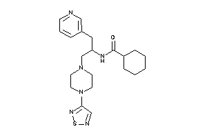 N-[1-(3-pyridylmethyl)-2-[4-(1,2,5-thiadiazol-3-yl)piperazino]ethyl]cyclohexanecarboxamide