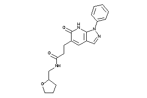 Image of 3-(6-keto-1-phenyl-7H-pyrazolo[3,4-b]pyridin-5-yl)-N-(tetrahydrofurfuryl)propionamide