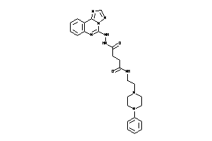 4-keto-N-[2-(4-phenylpiperazino)ethyl]-4-[N'-([1,2,4]triazolo[1,5-c]quinazolin-5-yl)hydrazino]butyramide