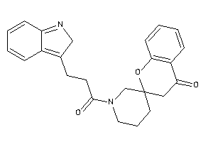 1'-[3-(2H-indol-3-yl)propanoyl]spiro[chroman-2,3'-piperidine]-4-one