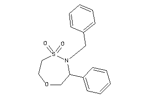5-benzyl-6-phenyl-1,4,5-oxathiazepane 4,4-dioxide
