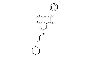 2-(2-benzal-3-keto-1,4-benzothiazin-4-yl)-N-(3-morpholinopropyl)acetamide