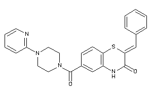 2-benzal-6-[4-(2-pyridyl)piperazine-1-carbonyl]-4H-1,4-benzothiazin-3-one