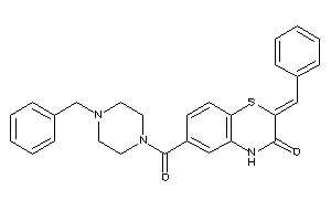 2-benzal-6-(4-benzylpiperazine-1-carbonyl)-4H-1,4-benzothiazin-3-one