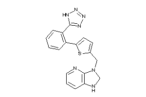 3-[[5-[2-(1H-tetrazol-5-yl)phenyl]-2-thienyl]methyl]-1,2-dihydroimidazo[4,5-b]pyridine