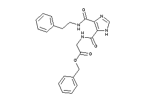 2-[[4-(phenethylcarbamoyl)-1H-imidazole-5-carbonyl]amino]acetic Acid Benzyl Ester