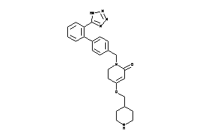 4-(4-piperidylmethoxy)-1-[4-[2-(1H-tetrazol-5-yl)phenyl]benzyl]-2,3-dihydropyridin-6-one