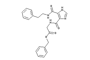 2-[[5-(phenethylcarbamoyl)-1H-imidazole-4-carbonyl]amino]acetic Acid Benzyl Ester