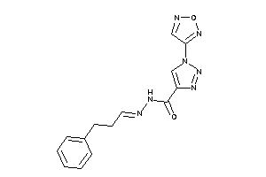 1-furazan-3-yl-N-(3-phenylpropylideneamino)triazole-4-carboxamide