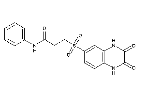 Image of 3-[(2,3-diketo-1,4-dihydroquinoxalin-6-yl)sulfonyl]-N-phenyl-propionamide