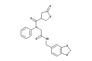 5-keto-N-[2-keto-2-(piperonylamino)ethyl]-N-phenyl-tetrahydrothiophene-3-carboxamide