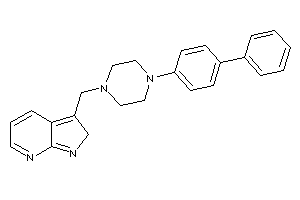 3-[[4-(4-phenylphenyl)piperazino]methyl]-2H-pyrrolo[2,3-b]pyridine