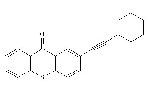 2-(2-cyclohexylethynyl)thioxanthen-9-one