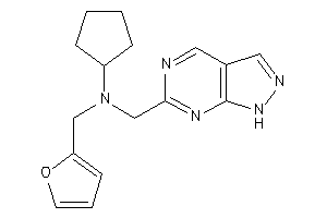 Cyclopentyl-(2-furfuryl)-(1H-pyrazolo[3,4-d]pyrimidin-6-ylmethyl)amine