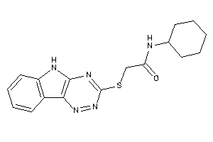 N-cyclohexyl-2-(5H-[1,2,4]triazino[5,6-b]indol-3-ylthio)acetamide