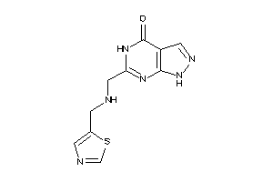 Image of 6-[(thiazol-5-ylmethylamino)methyl]-1,5-dihydropyrazolo[3,4-d]pyrimidin-4-one