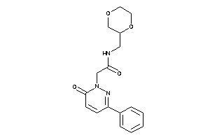 N-(1,4-dioxan-2-ylmethyl)-2-(6-keto-3-phenyl-pyridazin-1-yl)acetamide