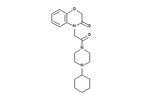 4-[2-(4-cyclohexylpiperazino)-2-keto-ethyl]-1,4-benzoxazin-3-one