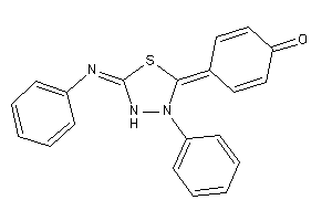 4-(3-phenyl-5-phenylimino-1,3,4-thiadiazolidin-2-ylidene)cyclohexa-2,5-dien-1-one