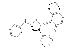 Image of 1-(5-anilino-3-phenyl-1,3,4-thiadiazol-2-ylidene)naphthalen-2-one