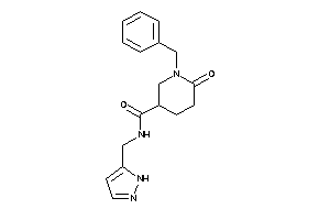 1-benzyl-6-keto-N-(1H-pyrazol-5-ylmethyl)nipecotamide