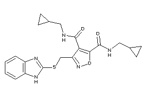 3-[(1H-benzimidazol-2-ylthio)methyl]-N,N'-bis(cyclopropylmethyl)isoxazole-4,5-dicarboxamide