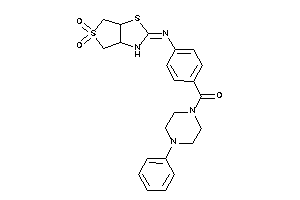 [4-[(5,5-diketo-3a,4,6,6a-tetrahydro-3H-thieno[3,4-d]thiazol-2-ylidene)amino]phenyl]-(4-phenylpiperazino)methanone