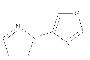 Image of 4-pyrazol-1-ylthiazole
