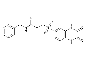N-benzyl-3-[(2,3-diketo-1,4-dihydroquinoxalin-6-yl)sulfonyl]propionamide