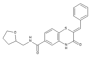 2-benzal-3-keto-N-(tetrahydrofurfuryl)-4H-1,4-benzothiazine-6-carboxamide