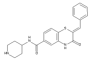 2-benzal-3-keto-N-(4-piperidyl)-4H-1,4-benzothiazine-6-carboxamide