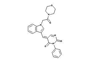 Image of 5-[[1-(2-keto-2-morpholino-ethyl)indol-3-yl]methylene]-3-phenyl-pyrimidine-2,4-quinone
